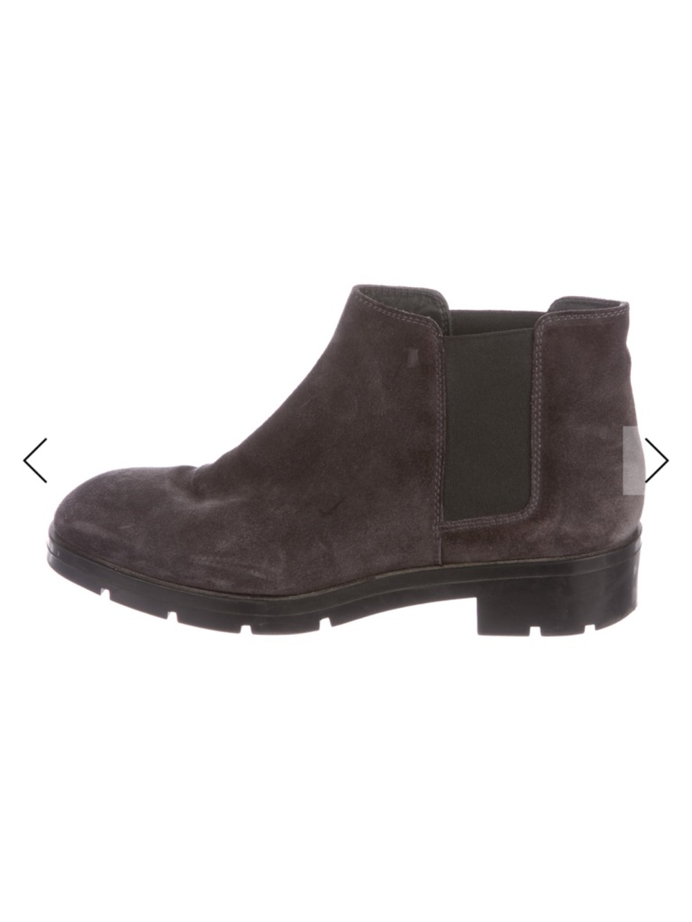 Tod’s Suede Chelsea Ankle Boot in Charcoal Gray